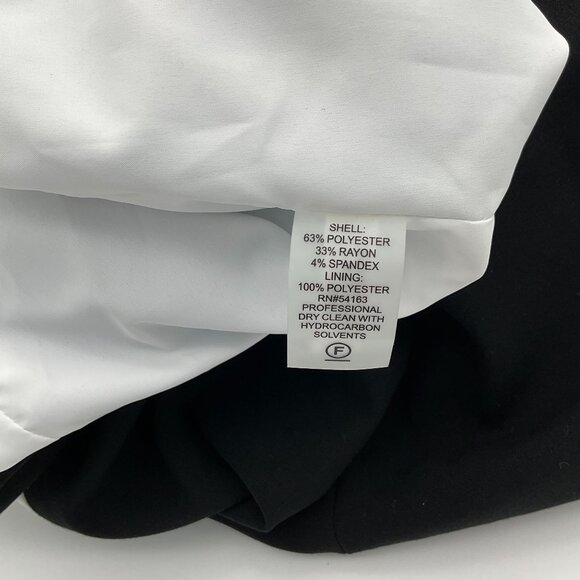 Calvin Klein Black White Colorblock Grid Pattern Sleeveless Sheath Dress 12 NWT - Picture 9 of 10